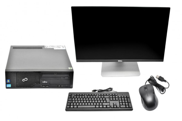 Komplettset - FSC Esprimo E500 E85+ inkl. Dell Ultrasharp U2415B inkl. Maus + Tastatur