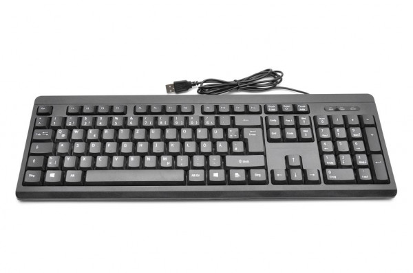 Desktop Tastatur / K-118 / schwarz / USB